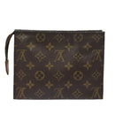 LOUIS VUITTON Monogram Poche Toilette 19 Pouch M47544 LV Auth 81211-2