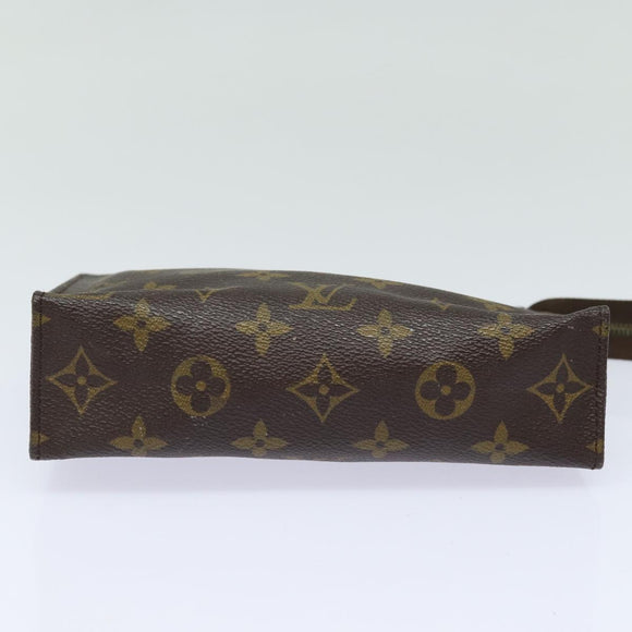 LOUIS VUITTON Monogram Poche Toilette 19 Pouch M47544 LV Auth 81211