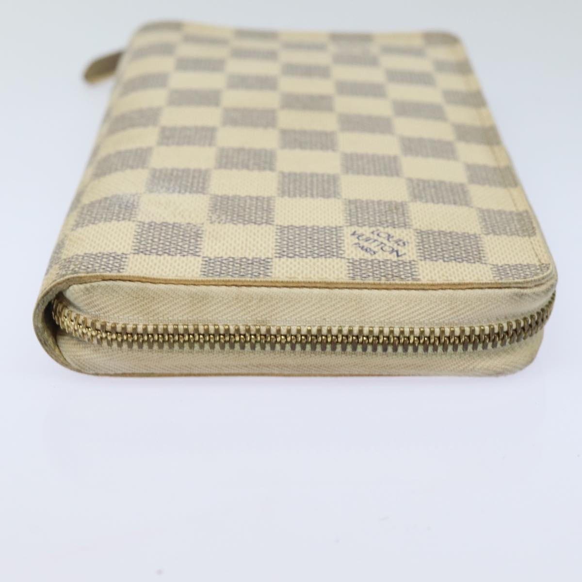 LOUIS VUITTON Damier Azur Zippy Organizer Long Wallet N60012 LV Auth 81220