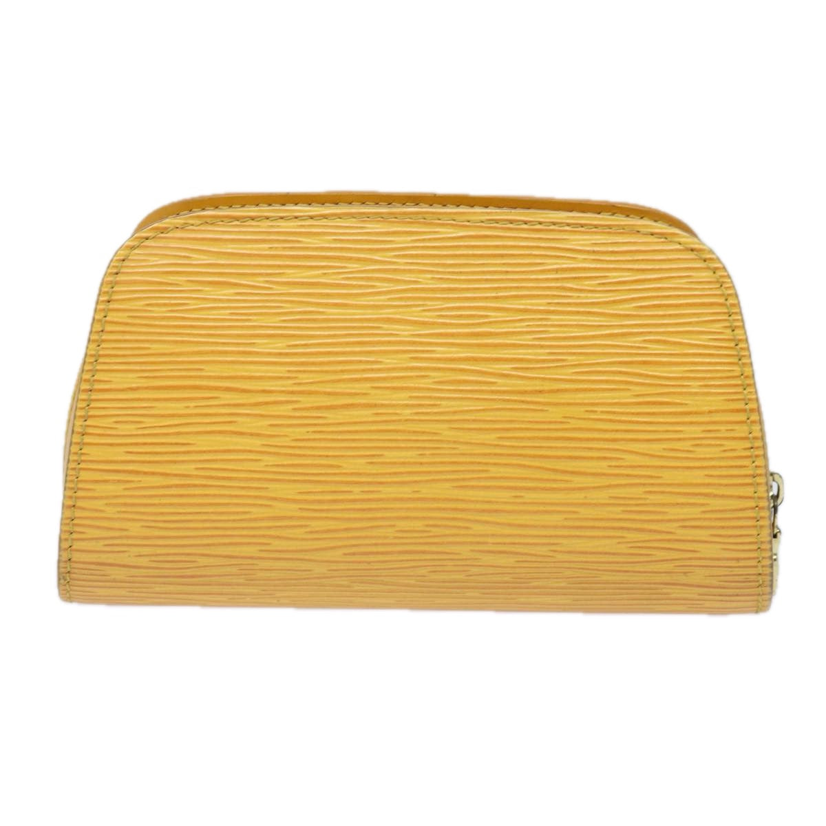 LOUIS VUITTON Epi Dauphine PM Pouch Yellow M48449 LV Auth 81224 - 0