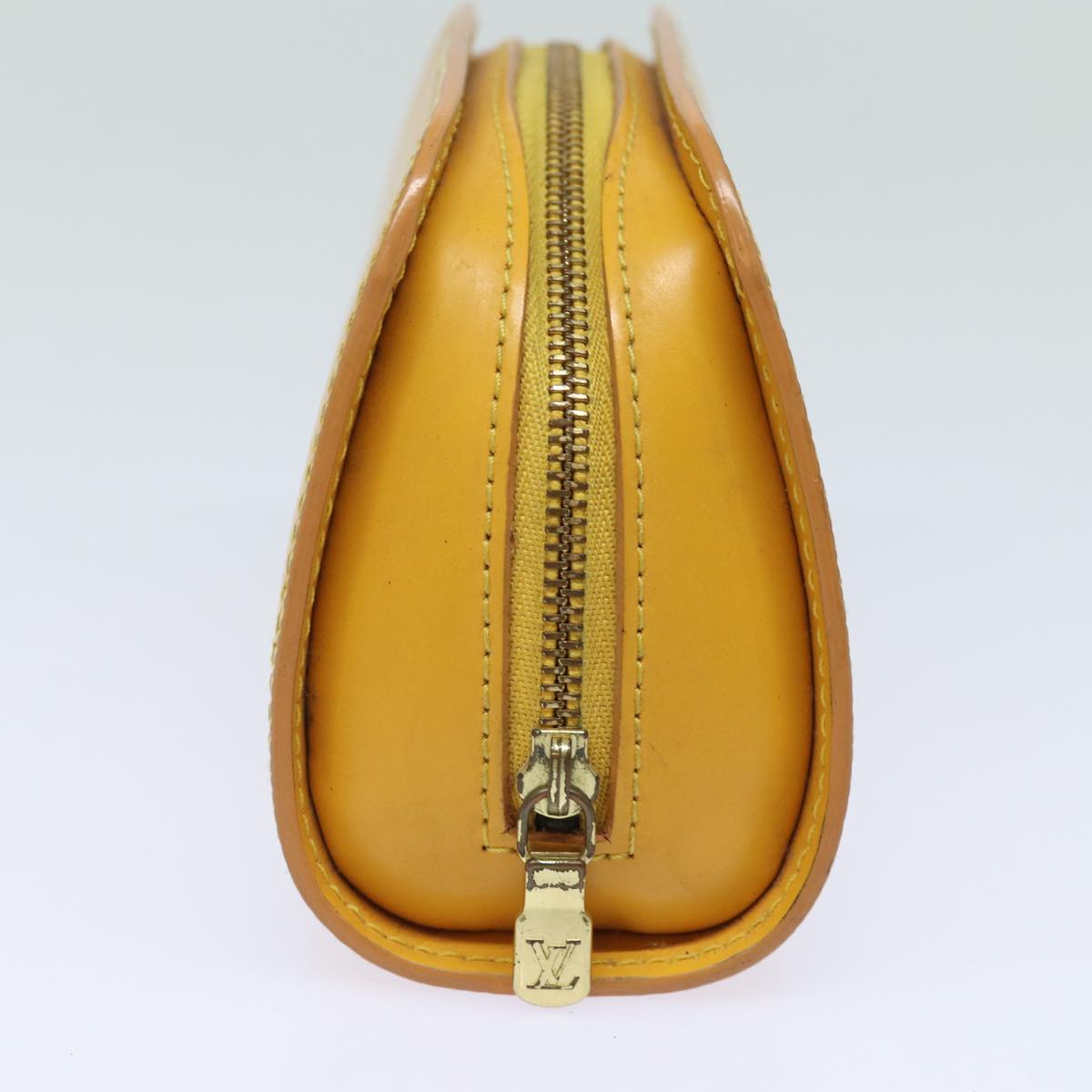 LOUIS VUITTON Epi Dauphine PM Pouch Yellow M48449 LV Auth 81224