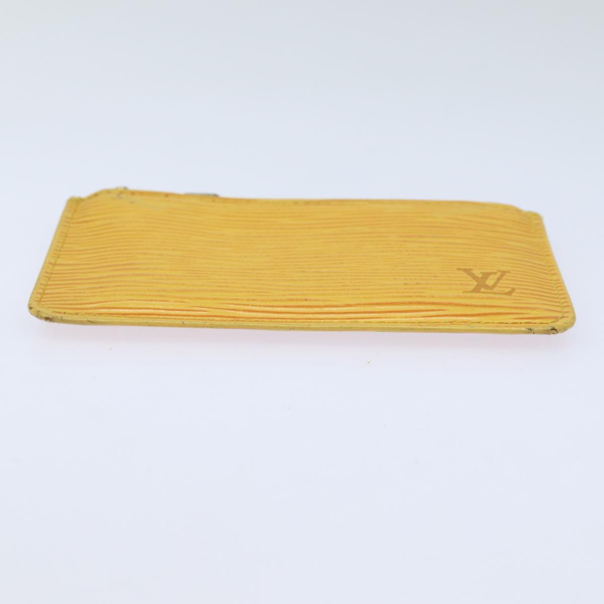 LOUIS VUITTON Epi Pochette Cles Coin Purse Yellow M63809 LV Auth 81225