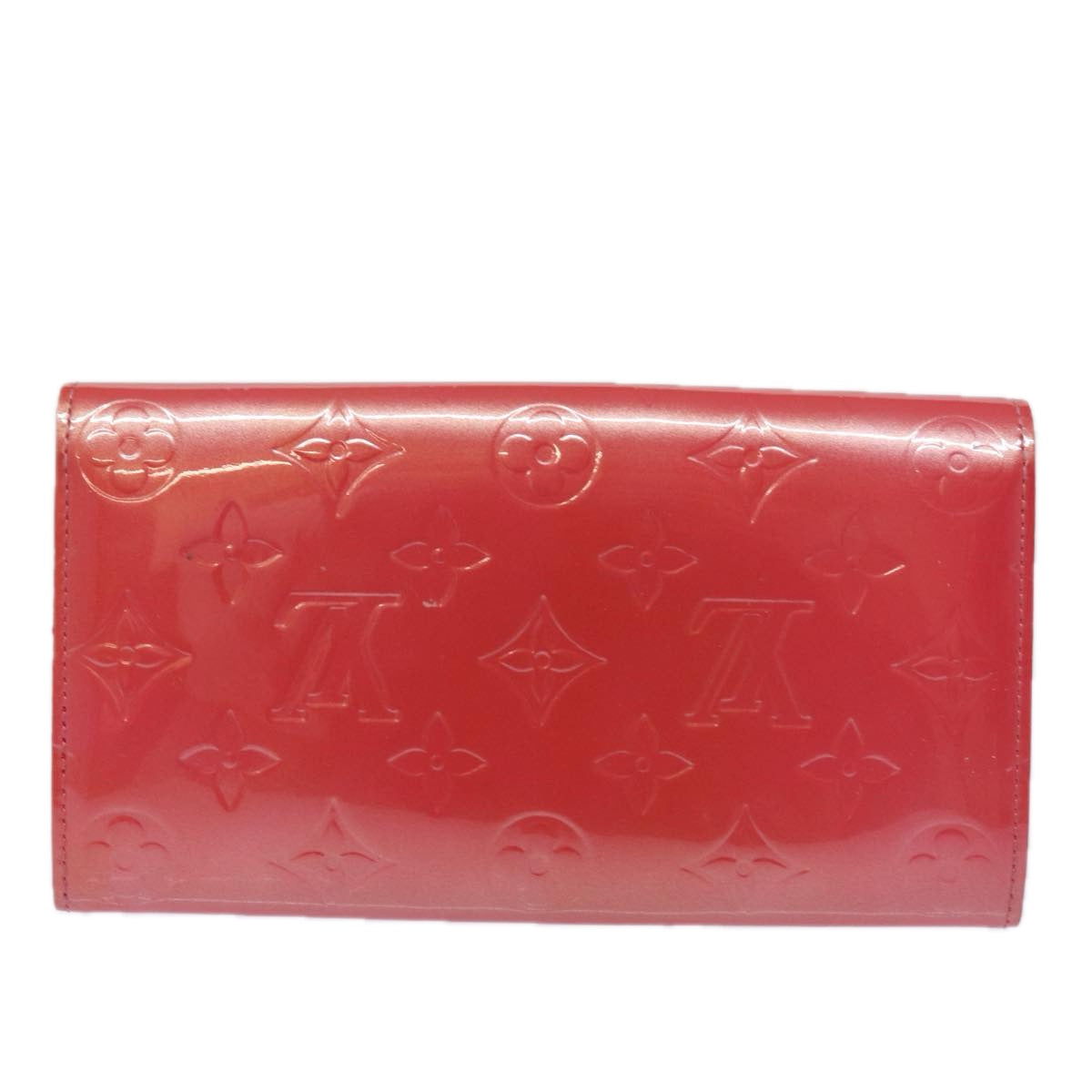 LOUIS VUITTON Vernis Portefeiulle Sarah Wallet Fran Boise M9140F LV Auth 81228 - 0