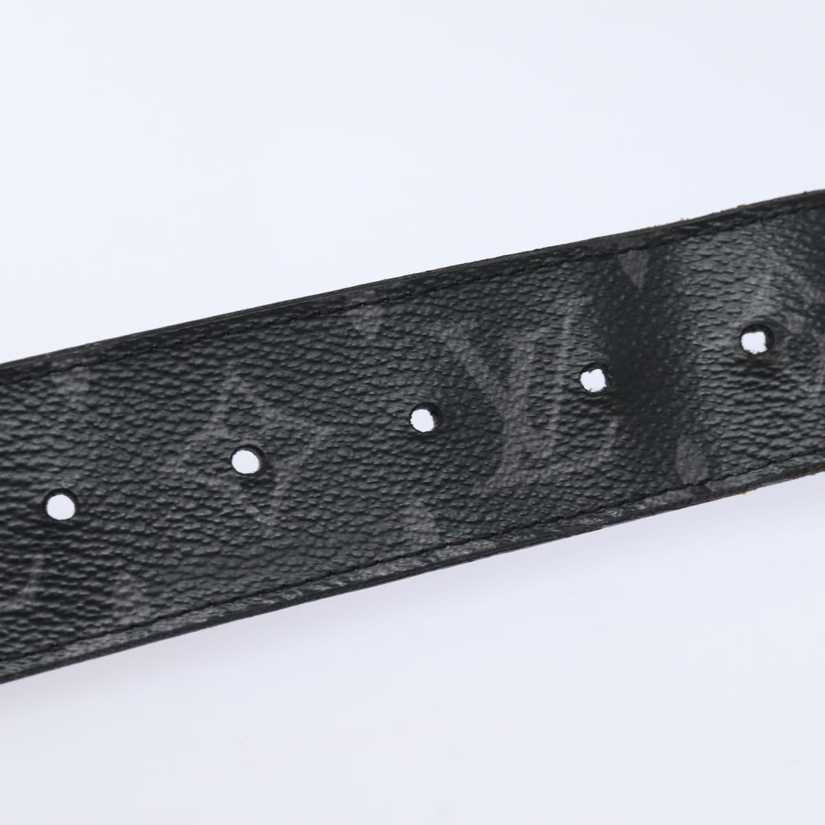 LOUIS VUITTON Monogram Eclipse Ceinture Reverso Belt 40.9"" M9044 LV Auth 81229