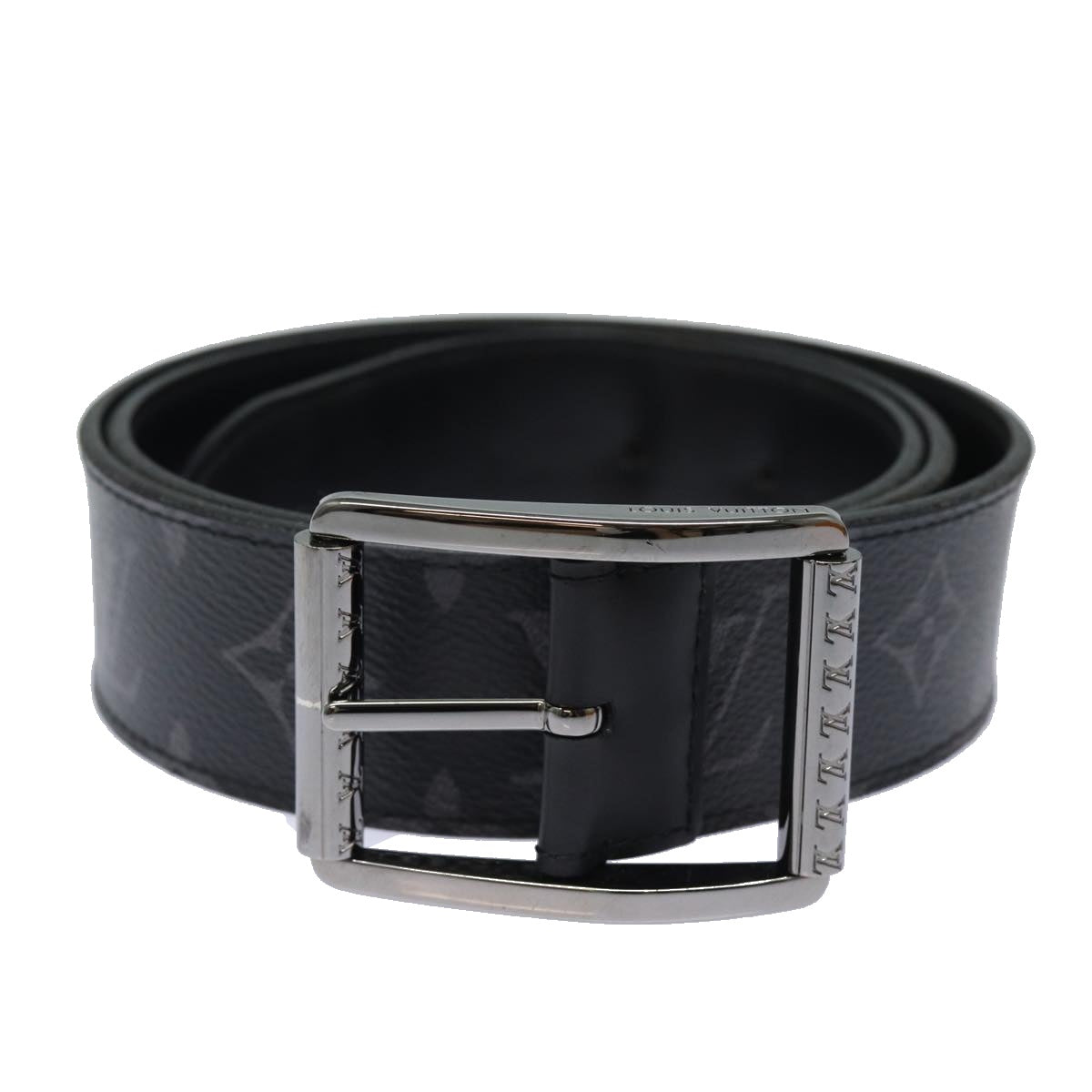 LOUIS VUITTON Monogram Eclipse Ceinture Reverso Belt 40.9"" M9044 LV Auth 81229