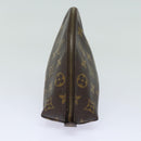 LOUIS VUITTON Monogram Trousse Demi Ronde Cosmetic Pouch M47520 LV Auth 81231-4