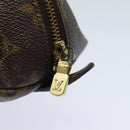 LOUIS VUITTON Monogram Trousse Demi Ronde Cosmetic Pouch M47520 LV Auth 81232-8