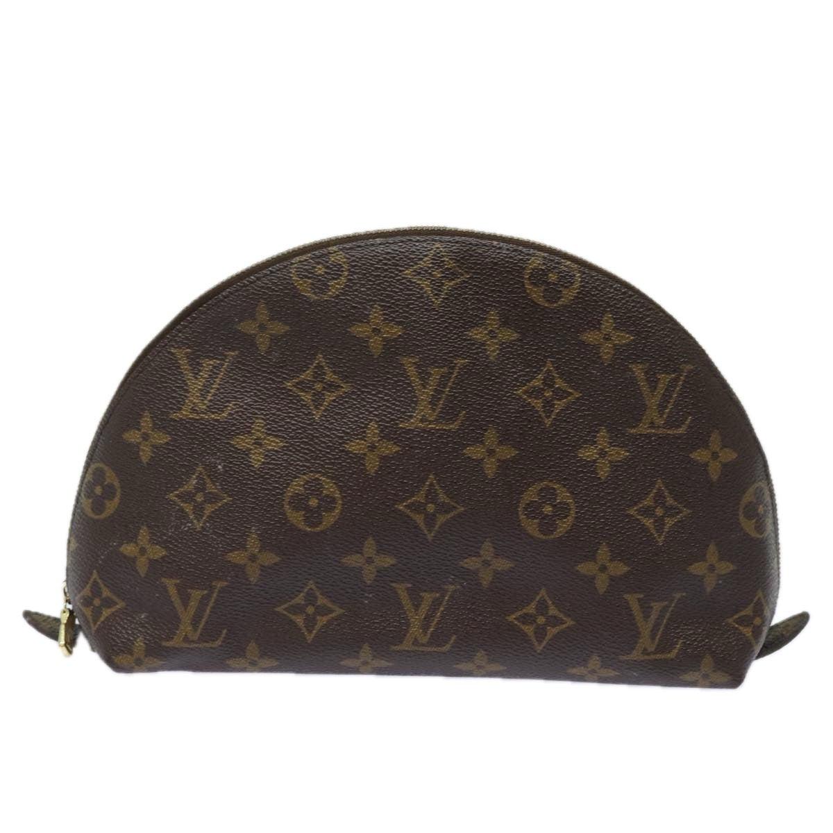 LOUIS VUITTON Monogram Trousse Demi Ronde Cosmetic Pouch M47520 LV Auth 81232 - 0