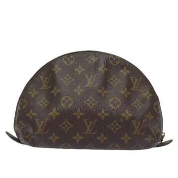 LOUIS VUITTON Monogram Trousse Demi Ronde Cosmetic Pouch M47520 LV Auth 81232 - 0