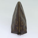 LOUIS VUITTON Monogram Trousse Demi Ronde Cosmetic Pouch M47520 LV Auth 81232-4