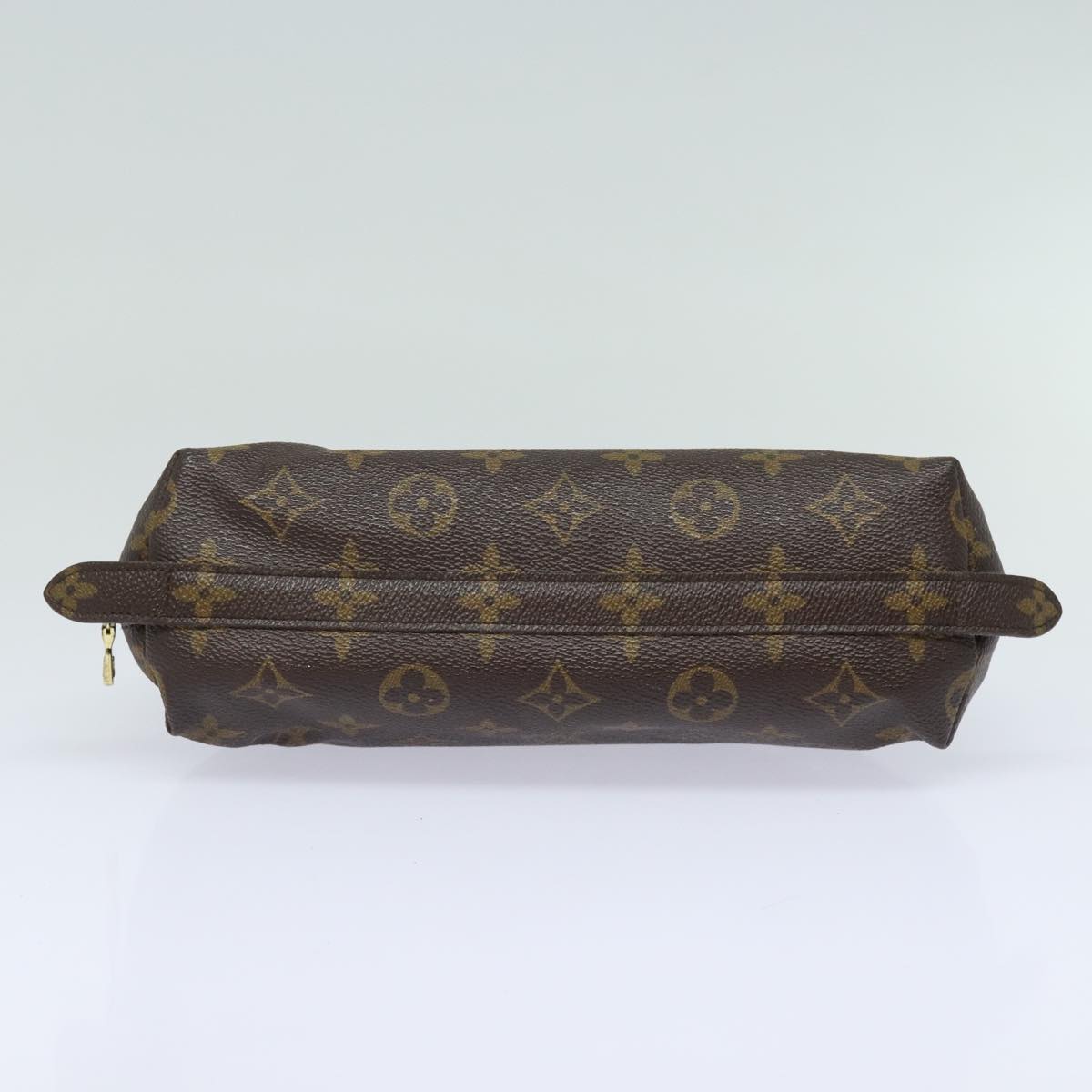 LOUIS VUITTON Monogram Trousse Demi Ronde Cosmetic Pouch M47520 LV Auth 81232