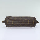 LOUIS VUITTON Monogram Trousse Demi Ronde Cosmetic Pouch M47520 LV Auth 81232-6