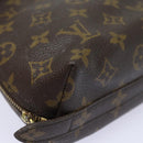 LOUIS VUITTON Monogram Trousse Demi Ronde Cosmetic Pouch M47520 LV Auth 81232-7