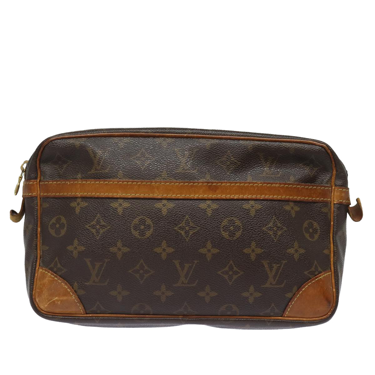 LOUIS VUITTON Monogram Compiegne 28 Clutch Bag M51845 LV Auth 81234