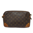 LOUIS VUITTON Monogram Compiegne 28 Clutch Bag M51845 LV Auth 81234-2