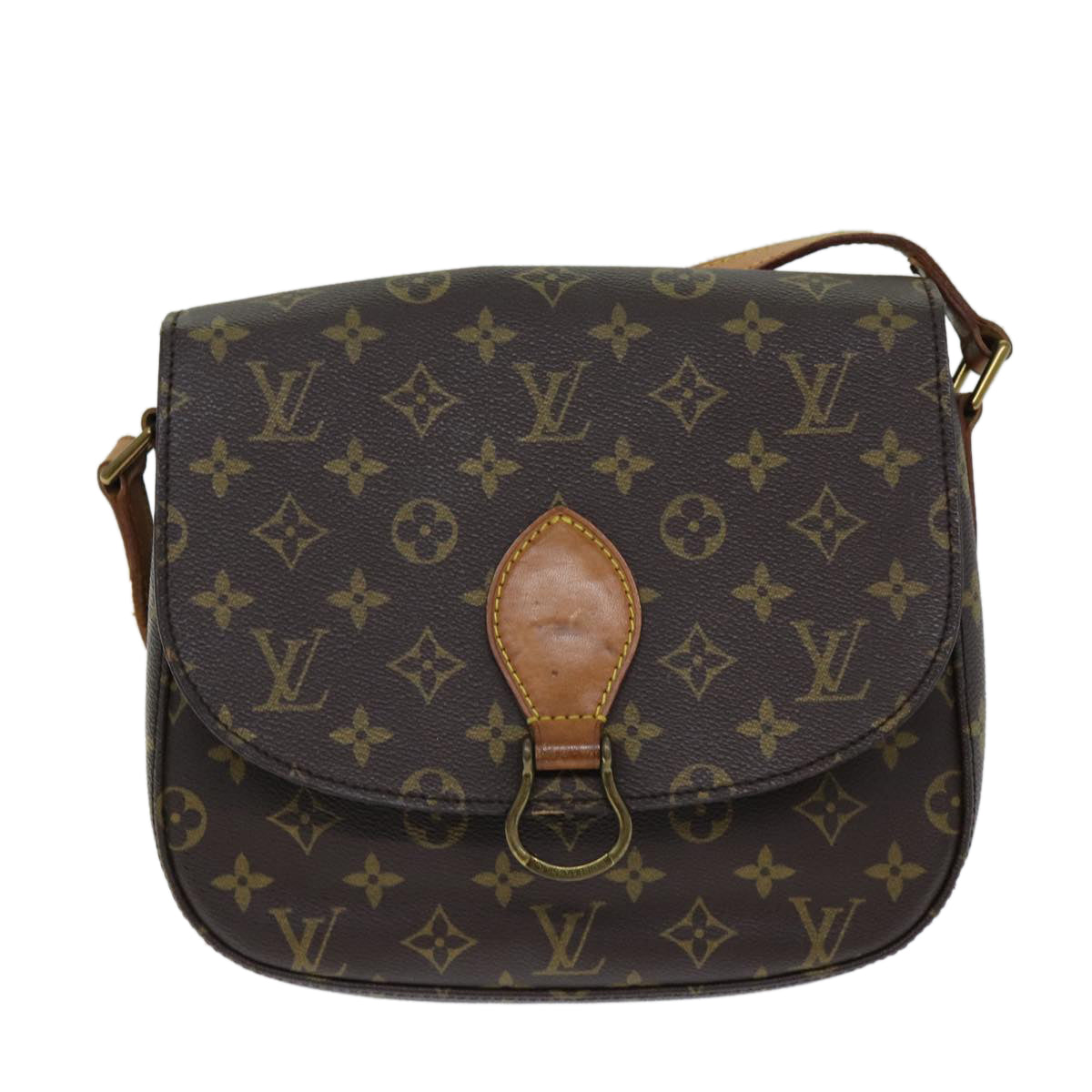 LOUIS VUITTON Monogram Saint Cloud GM Shoulder Bag M51242 LV Auth 81245