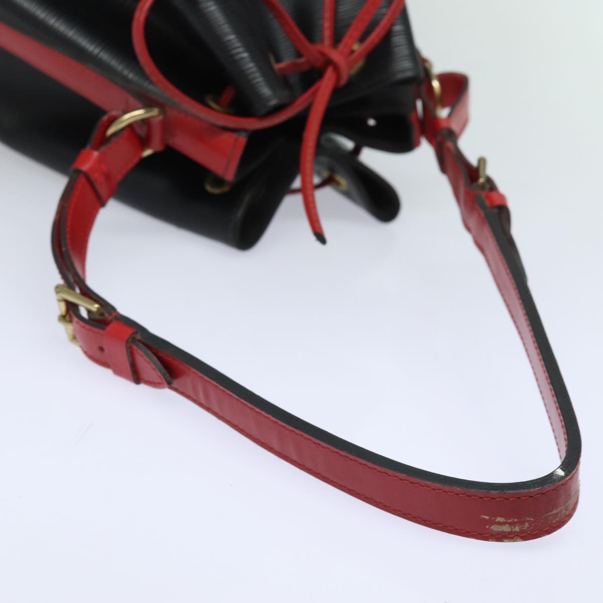 LOUIS VUITTON Epi Noe Shoulder Bag By color Black Red M44017 LV Auth 81263