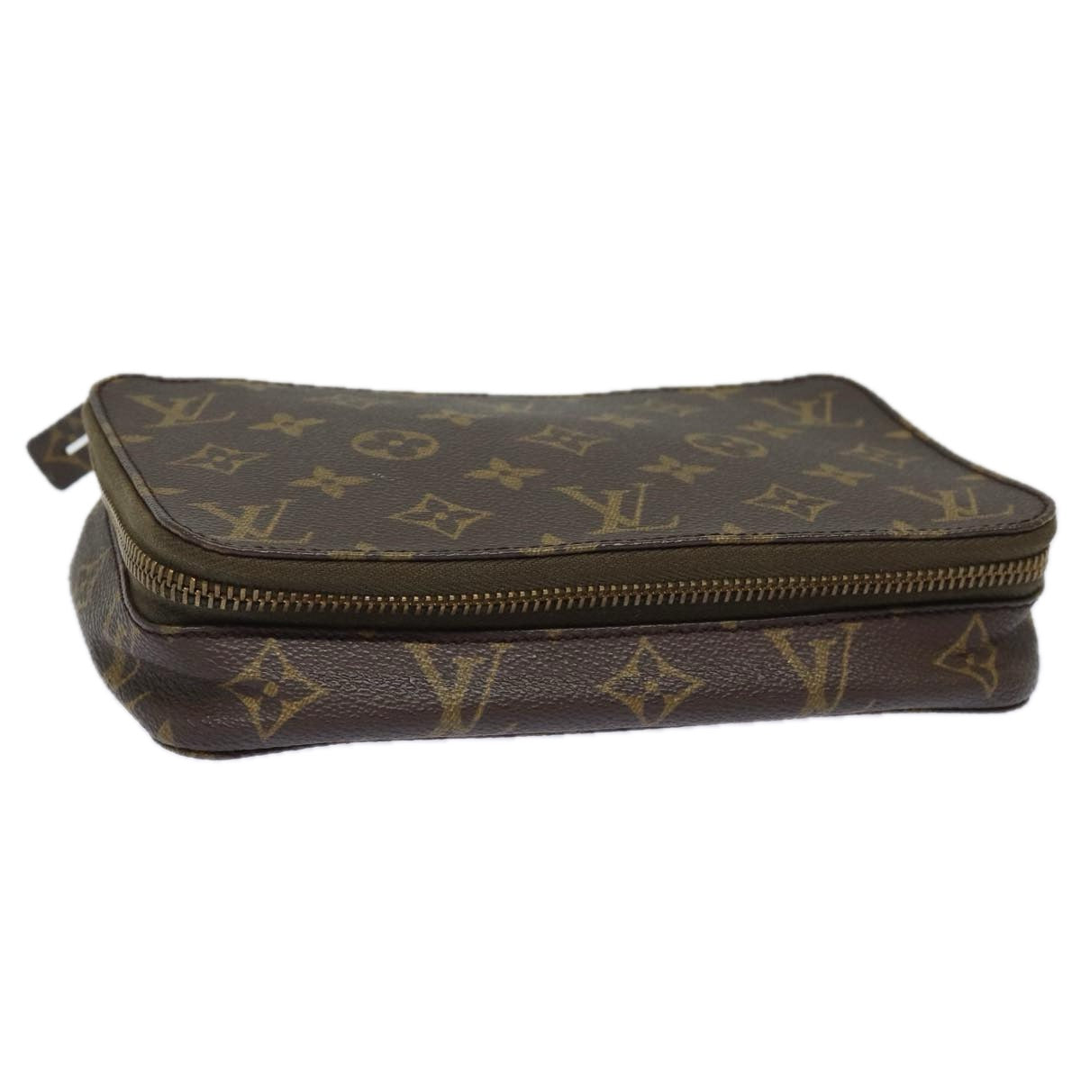 LOUIS VUITTON Monogram Poche Monte Carlo Jewelry Box M47352 LV Auth 81276