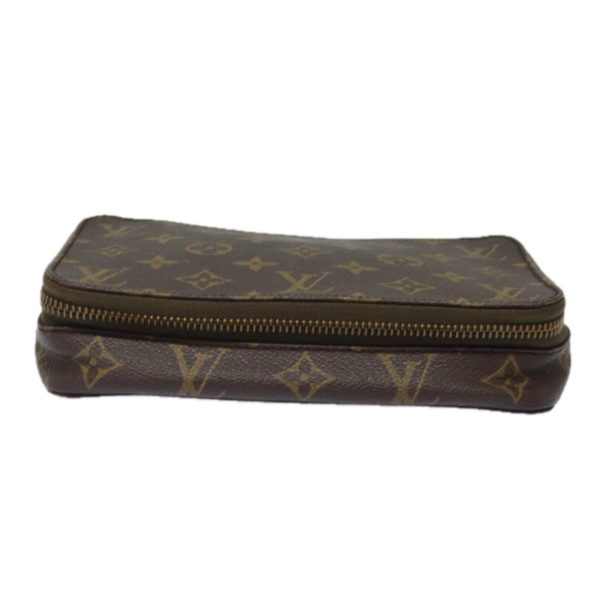 LOUIS VUITTON Monogram Poche Monte Carlo Jewelry Box M47352 LV Auth 81276