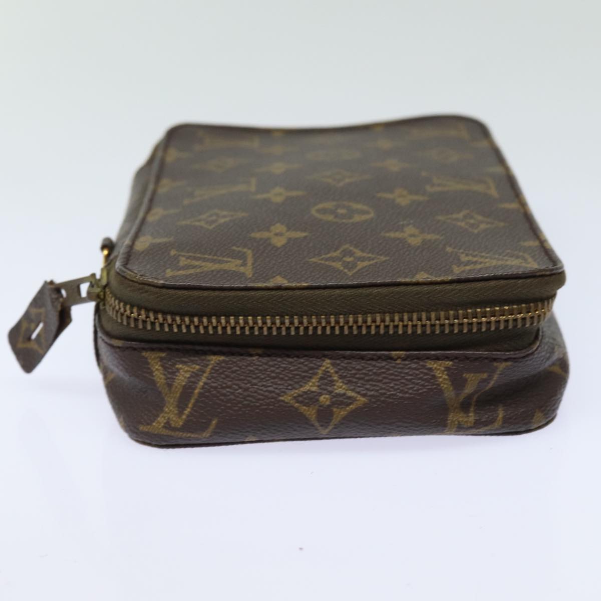 LOUIS VUITTON Monogram Poche Monte Carlo Jewelry Box M47352 LV Auth 81276