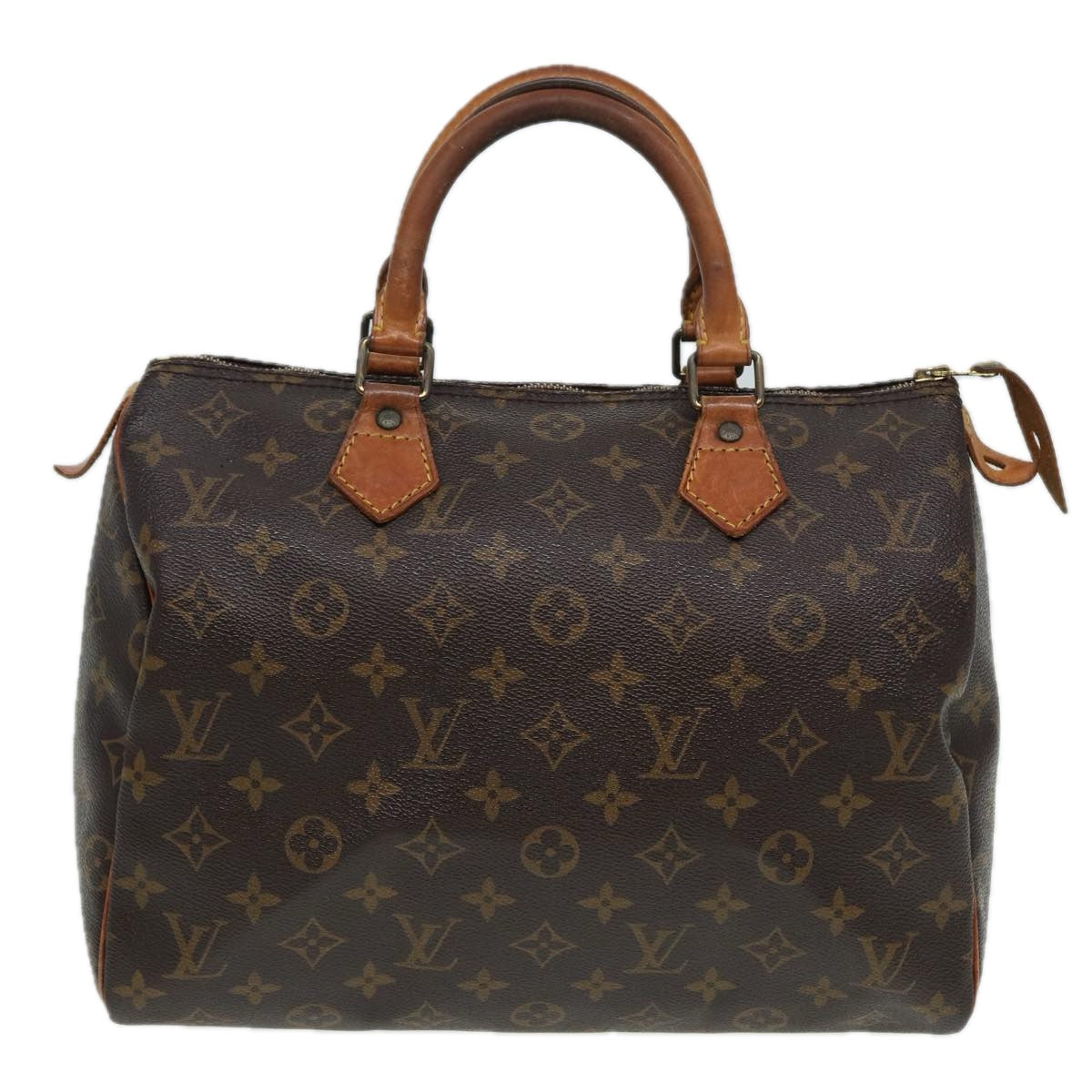 LOUIS VUITTON Monogram Speedy 30 Hand Bag M41526 LV Auth 81281