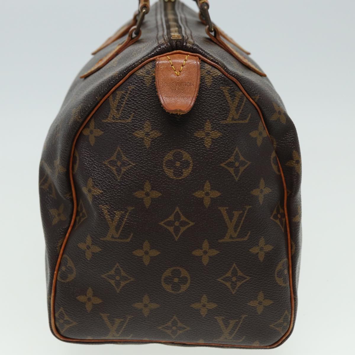 LOUIS VUITTON Monogram Speedy 30 Hand Bag M41526 LV Auth 81281