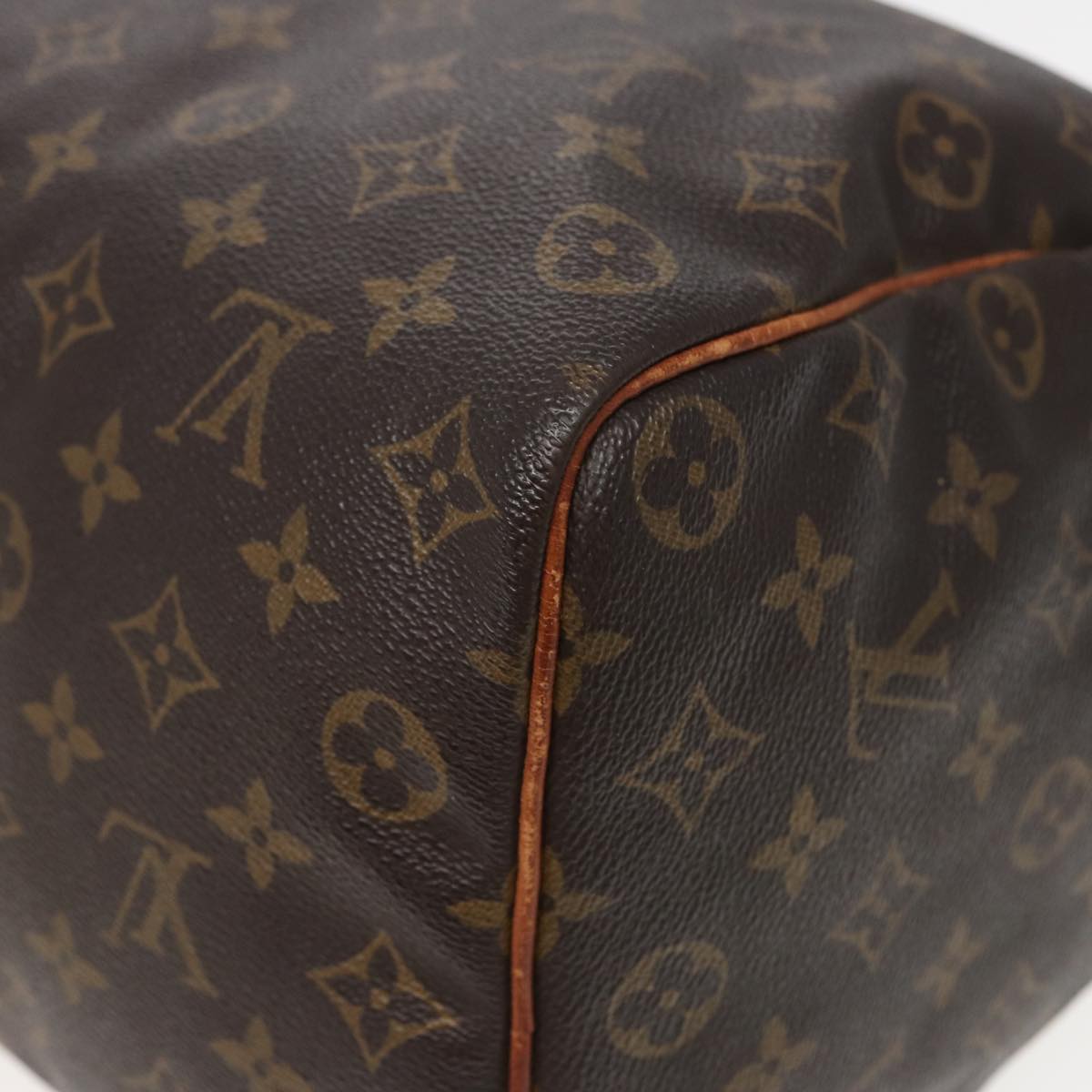 LOUIS VUITTON Monogram Speedy 35 Hand Bag M41524 LV Auth 81282