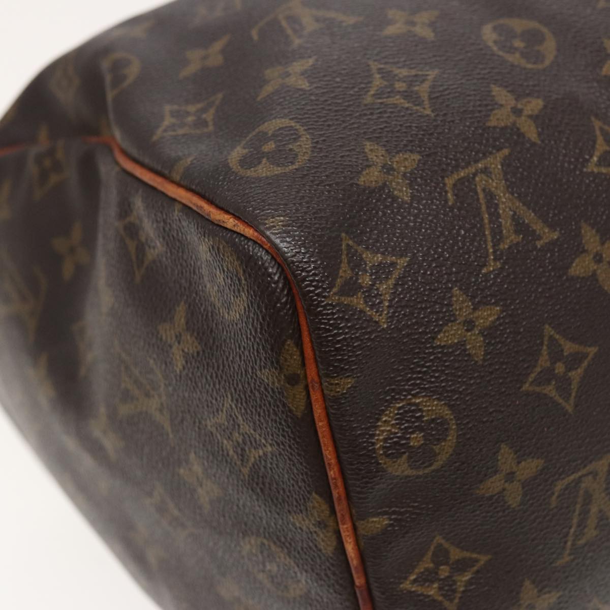 LOUIS VUITTON Monogram Speedy 35 Hand Bag M41524 LV Auth 81282