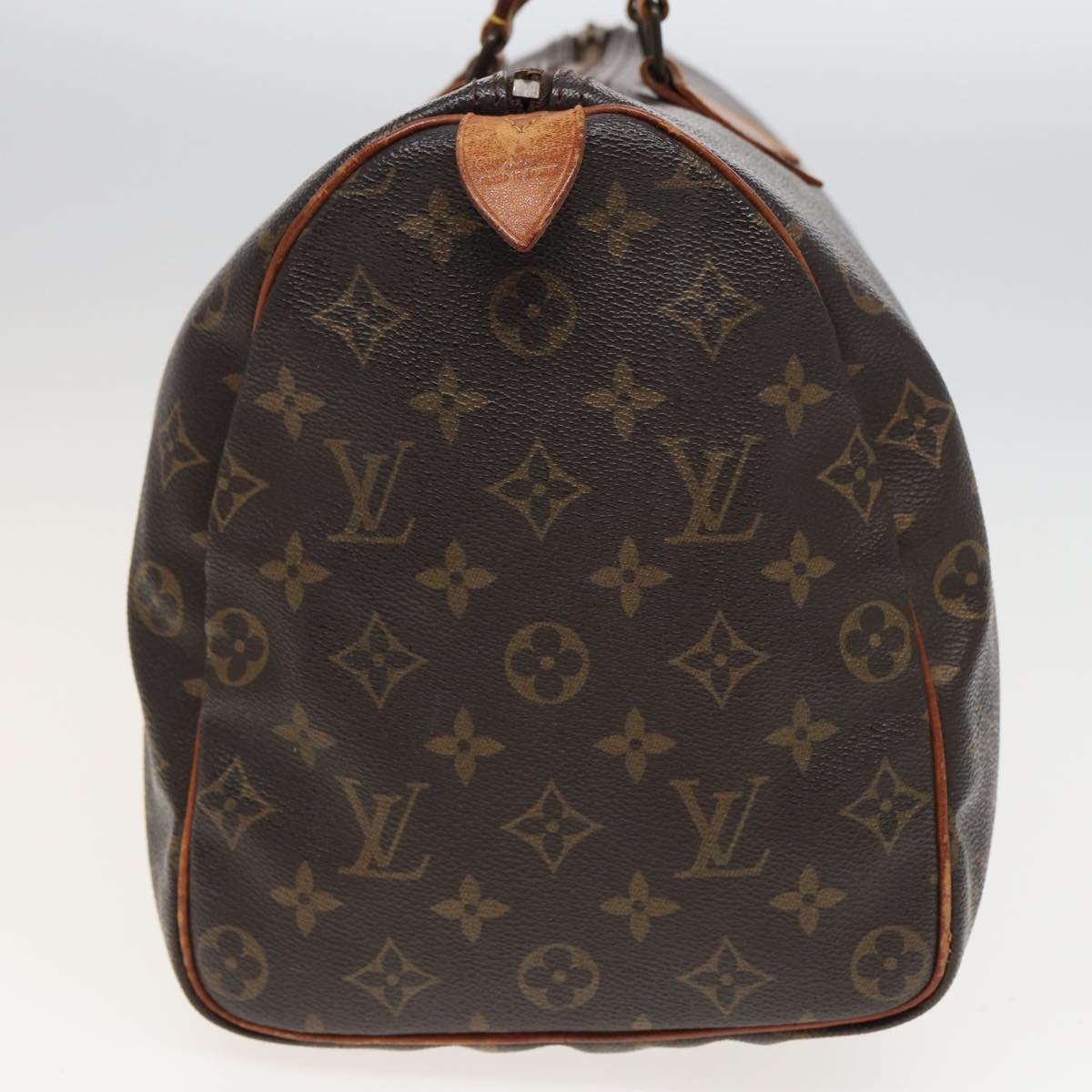 LOUIS VUITTON Monogram Speedy 35 Hand Bag M41524 LV Auth 81282