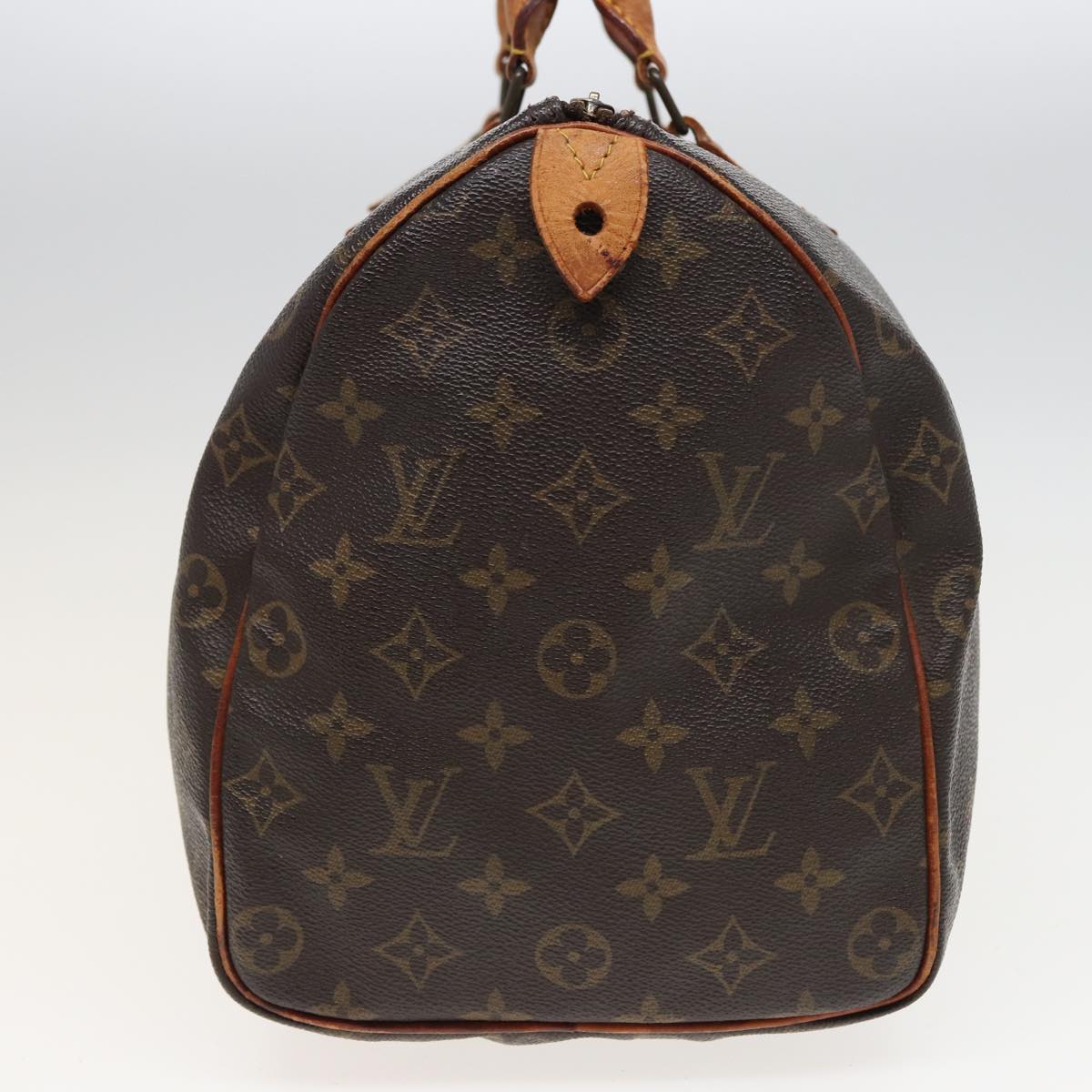 LOUIS VUITTON Monogram Speedy 35 Hand Bag M41524 LV Auth 81282