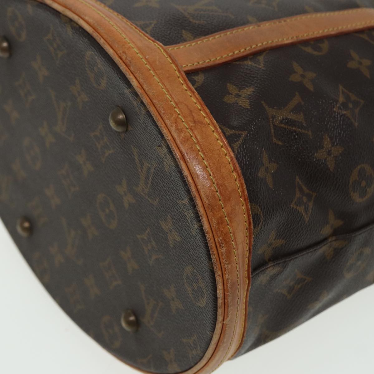 LOUIS VUITTON Monogram Bucket GM Shoulder Bag M42236 LV Auth 81285