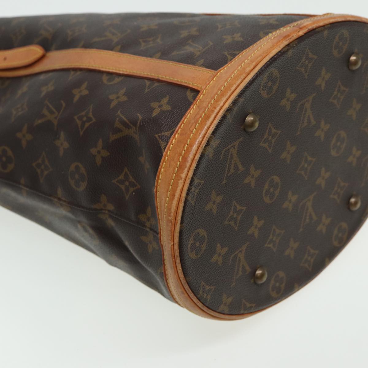 LOUIS VUITTON Monogram Bucket GM Shoulder Bag M42236 LV Auth 81285