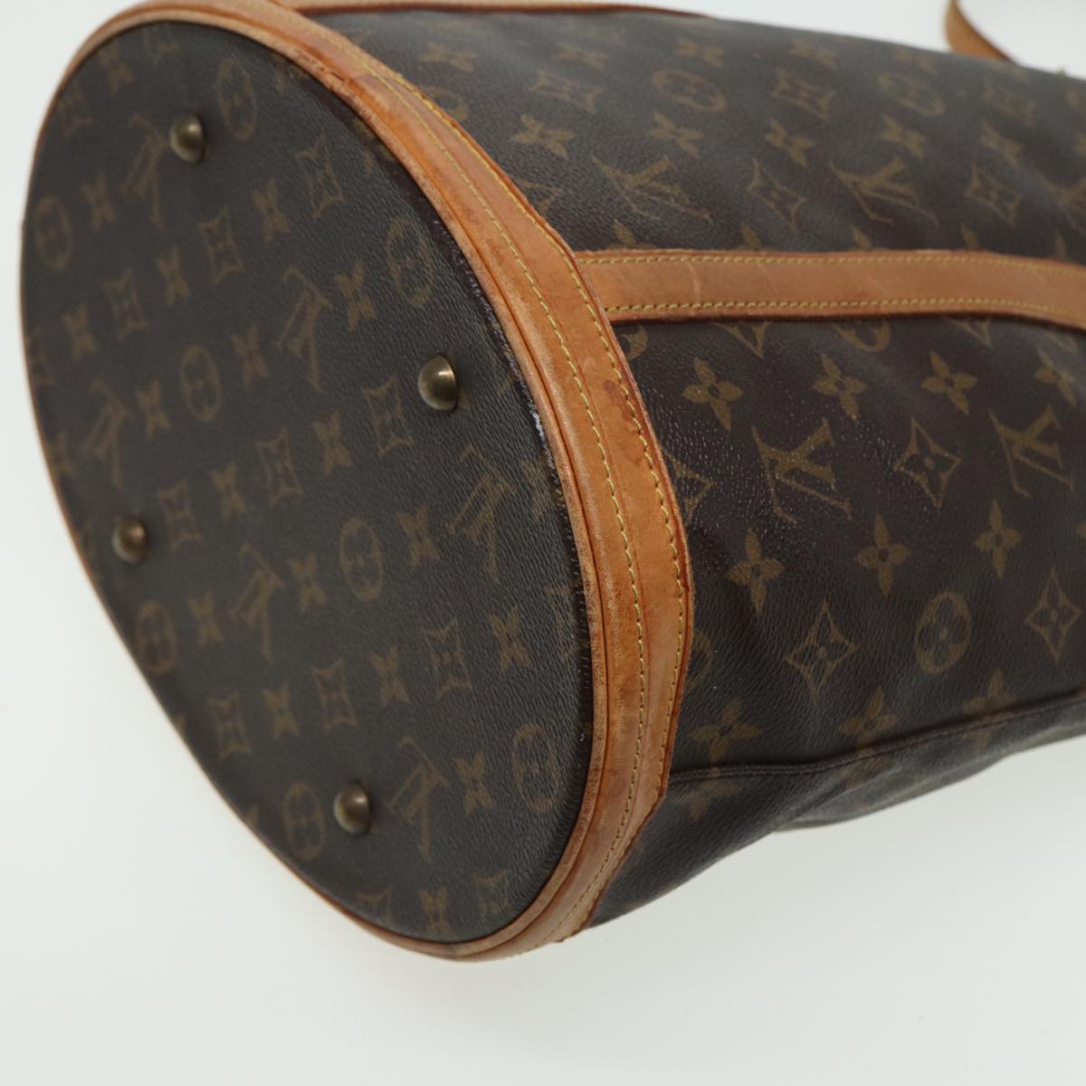 LOUIS VUITTON Monogram Bucket GM Shoulder Bag M42236 LV Auth 81285