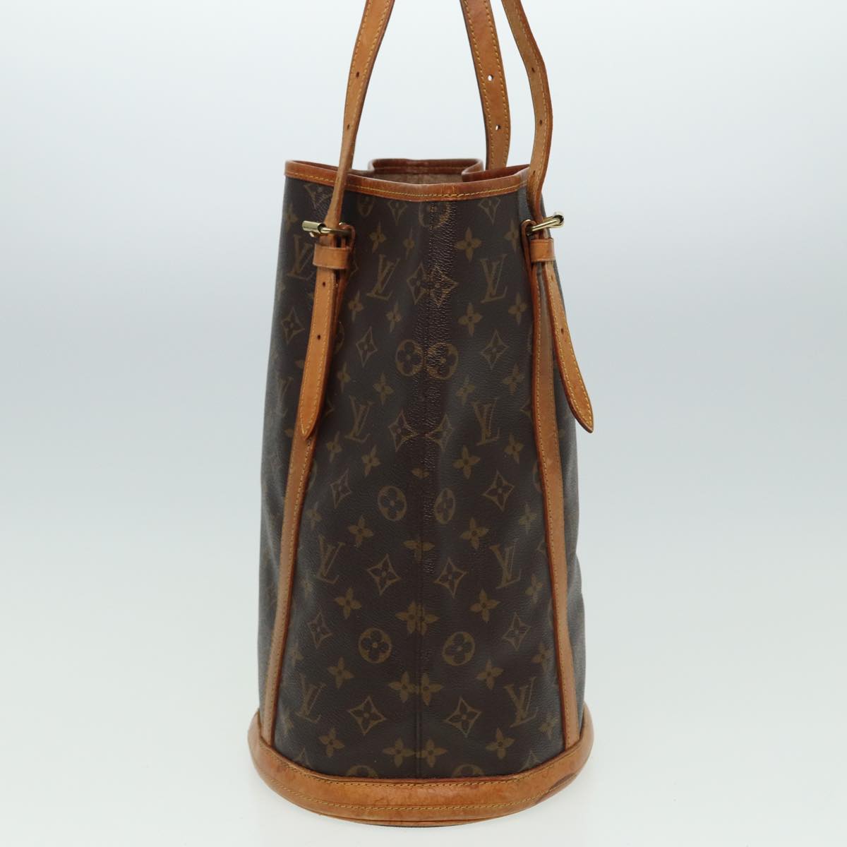 LOUIS VUITTON Monogram Bucket GM Shoulder Bag M42236 LV Auth 81285