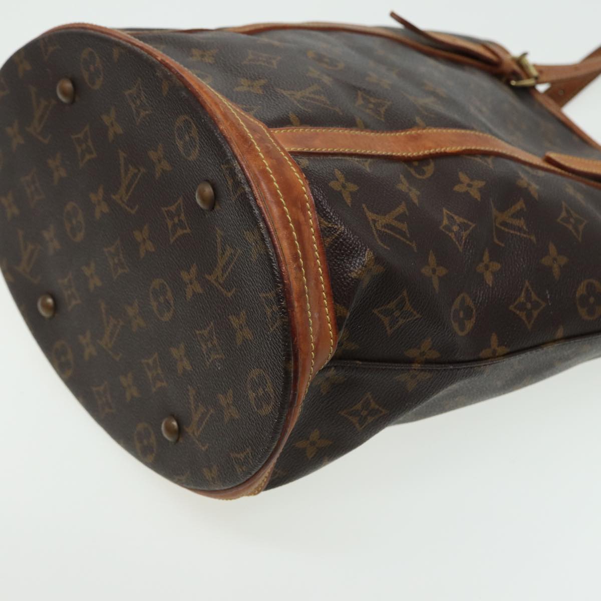 LOUIS VUITTON Monogram Bucket GM Shoulder Bag M42236 LV Auth 81287