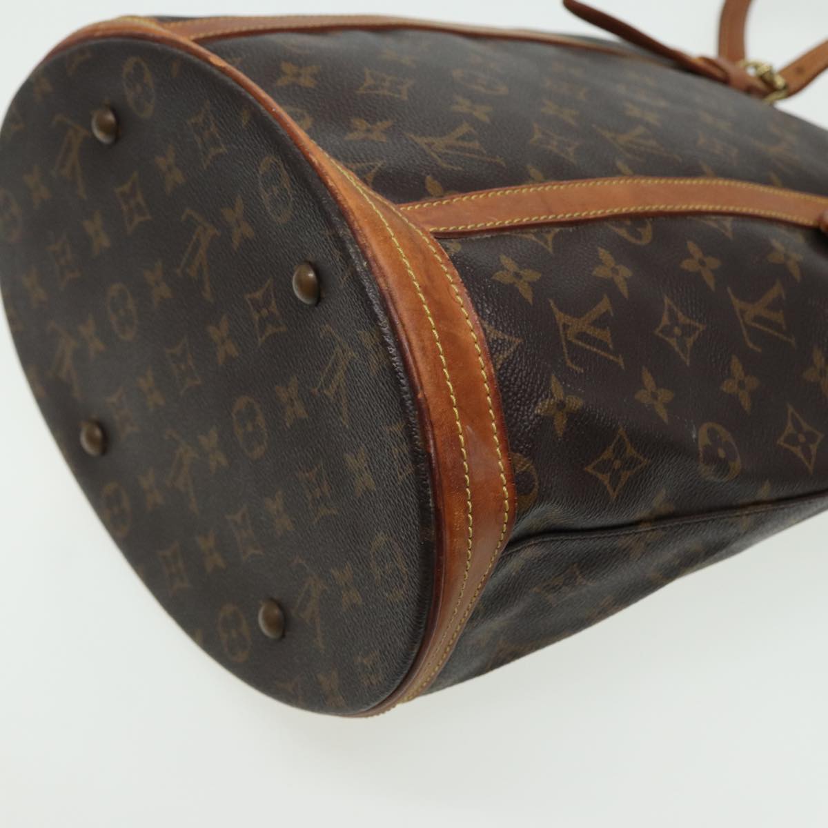 LOUIS VUITTON Monogram Bucket GM Shoulder Bag M42236 LV Auth 81287