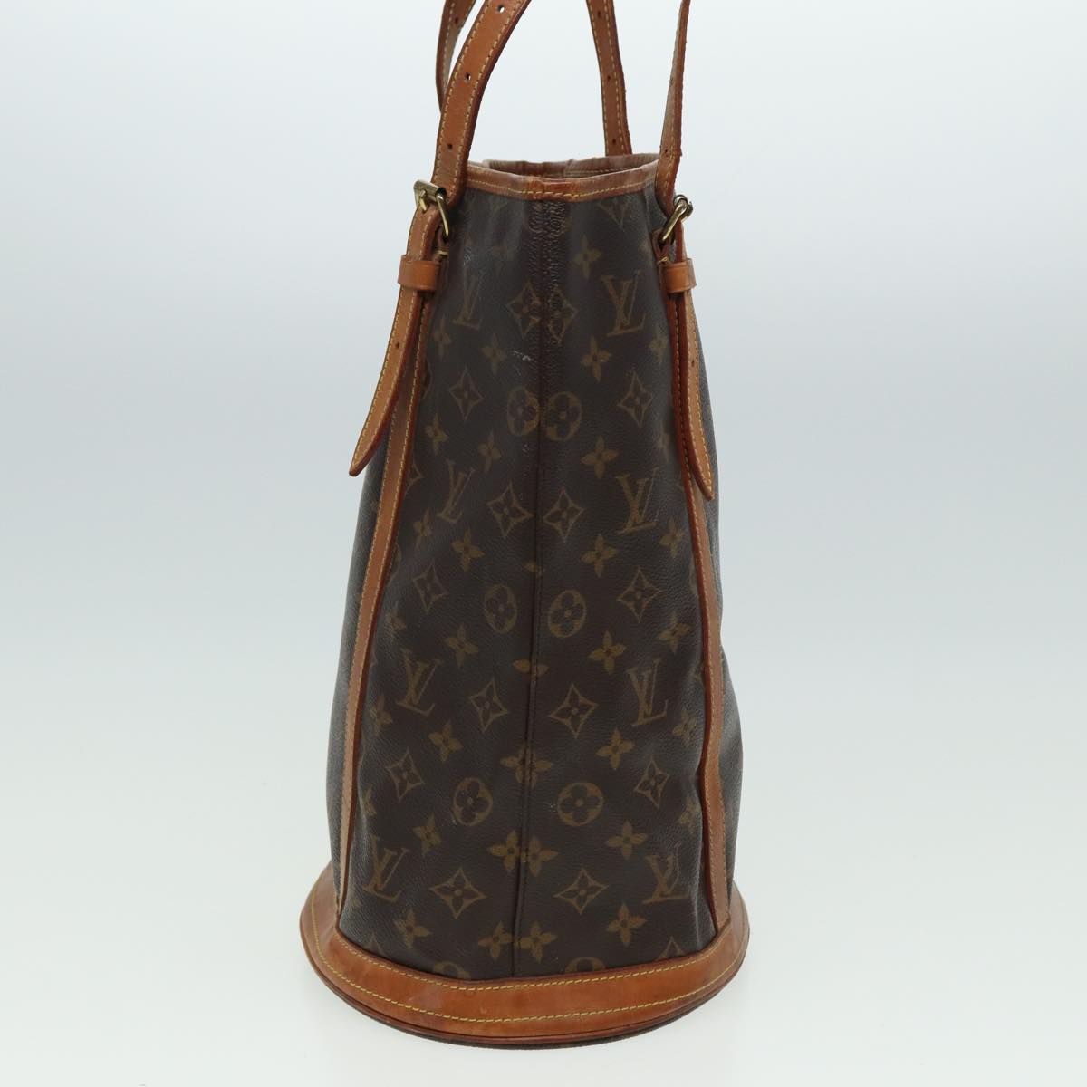 LOUIS VUITTON Monogram Bucket GM Shoulder Bag M42236 LV Auth 81287