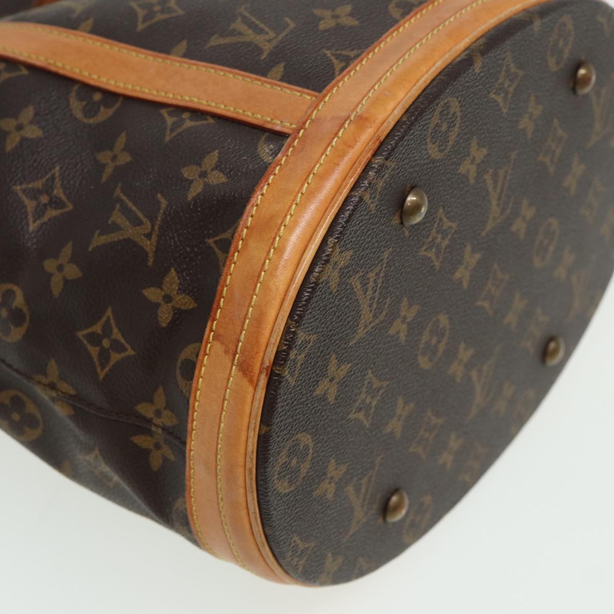 LOUIS VUITTON Monogram Bucket GM Shoulder Bag M42236 LV Auth 81288