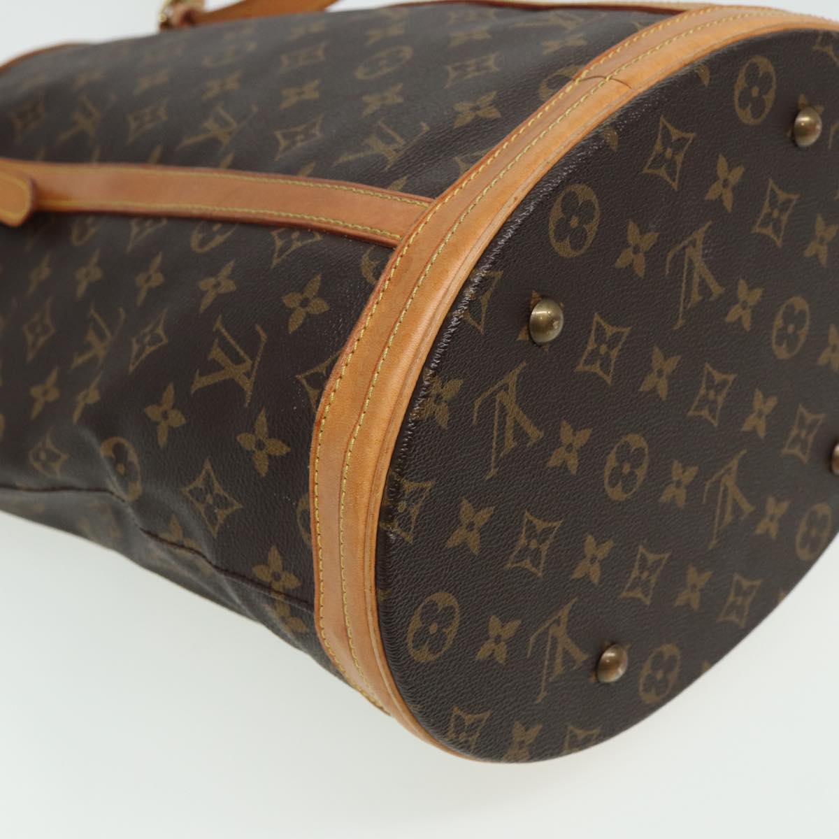 LOUIS VUITTON Monogram Bucket GM Shoulder Bag M42236 LV Auth 81288