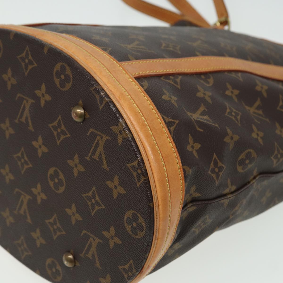 LOUIS VUITTON Monogram Bucket GM Shoulder Bag M42236 LV Auth 81288