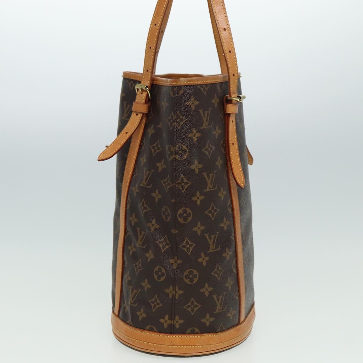 LOUIS VUITTON Monogram Bucket GM Shoulder Bag M42236 LV Auth 81288