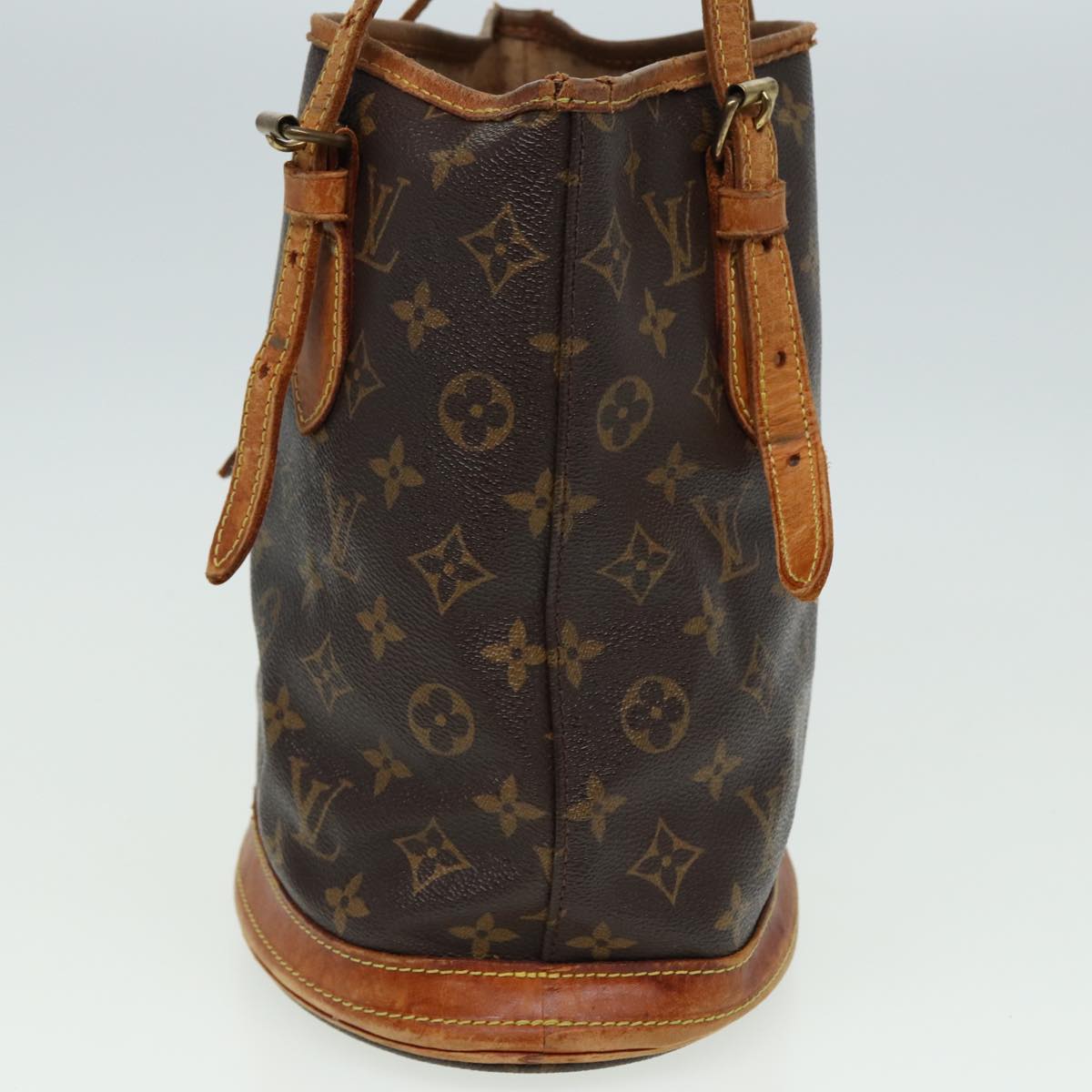 LOUIS VUITTON Monogram Bucket PM Shoulder Bag M42238 LV Auth 81290