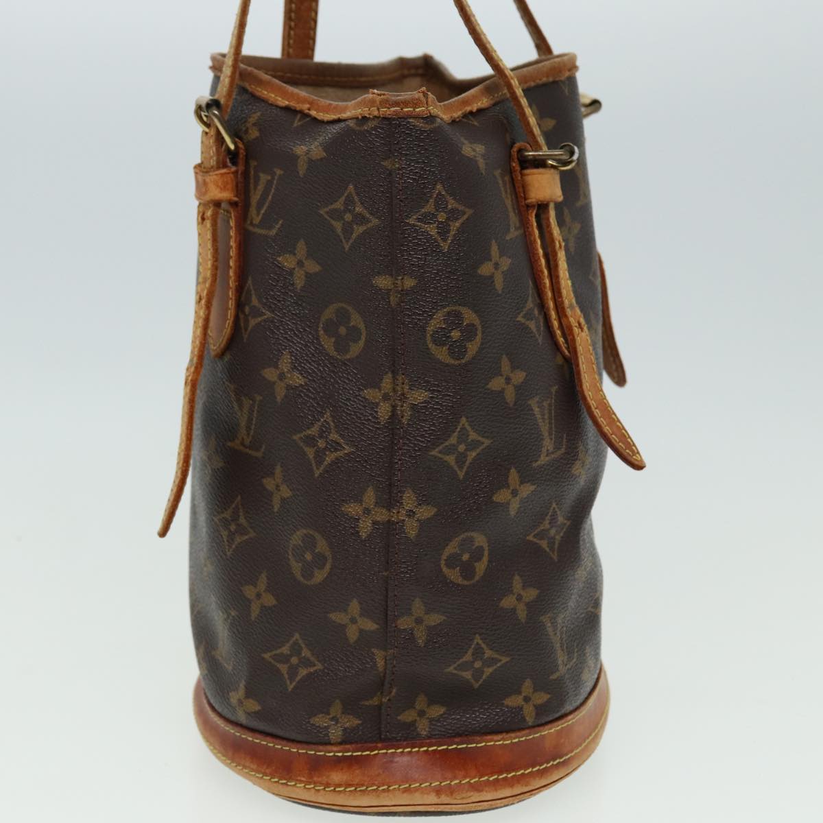 LOUIS VUITTON Monogram Bucket PM Shoulder Bag M42238 LV Auth 81290