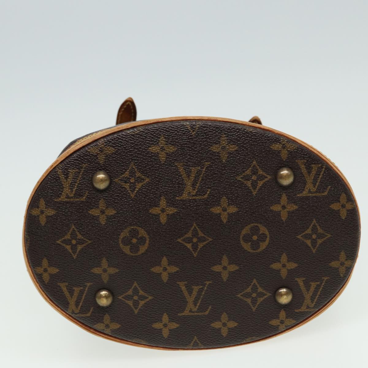 LOUIS VUITTON Monogram Bucket PM Shoulder Bag M42238 LV Auth 81290