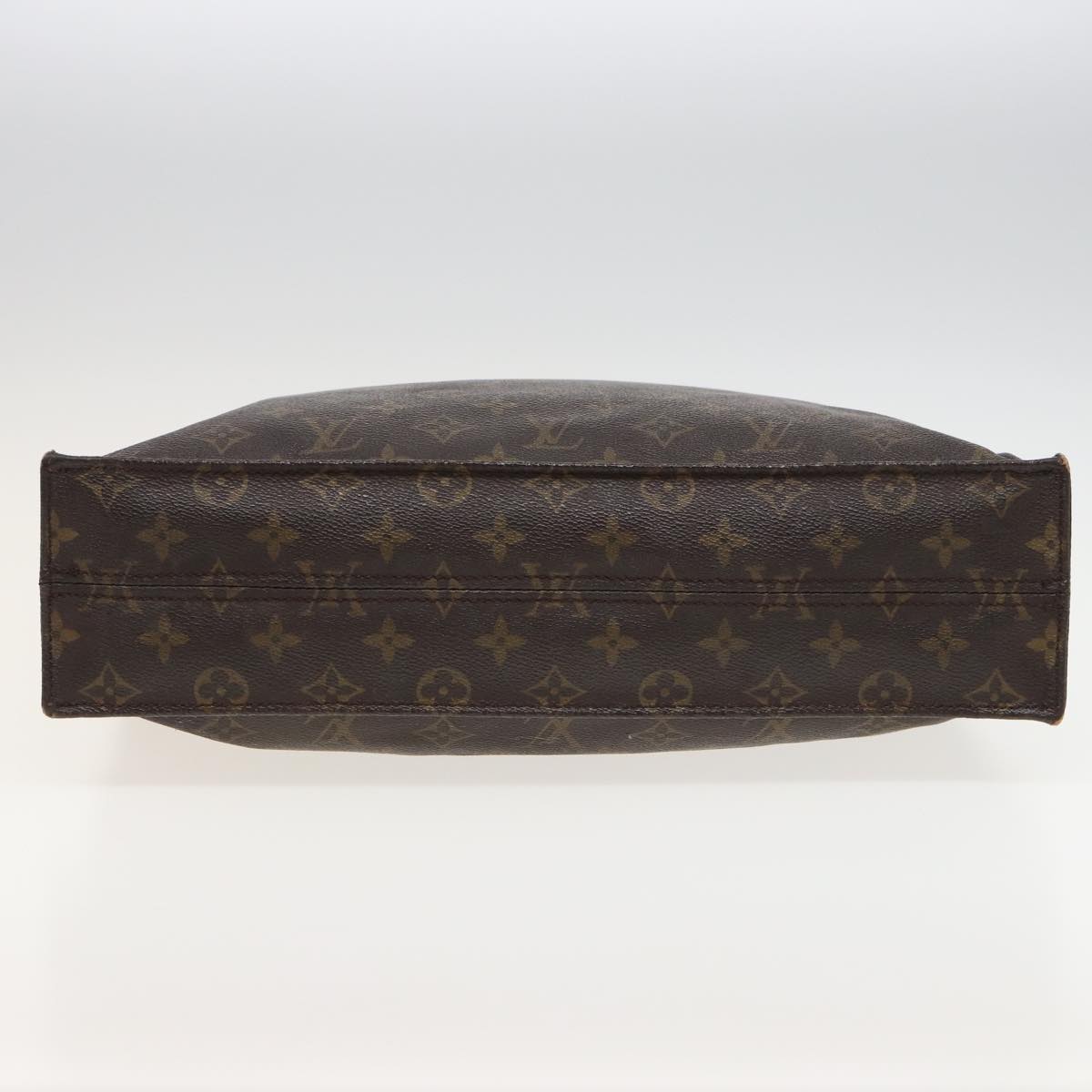 LOUIS VUITTON Monogram Sac Plat Hand Bag M51140 LV Auth 81294