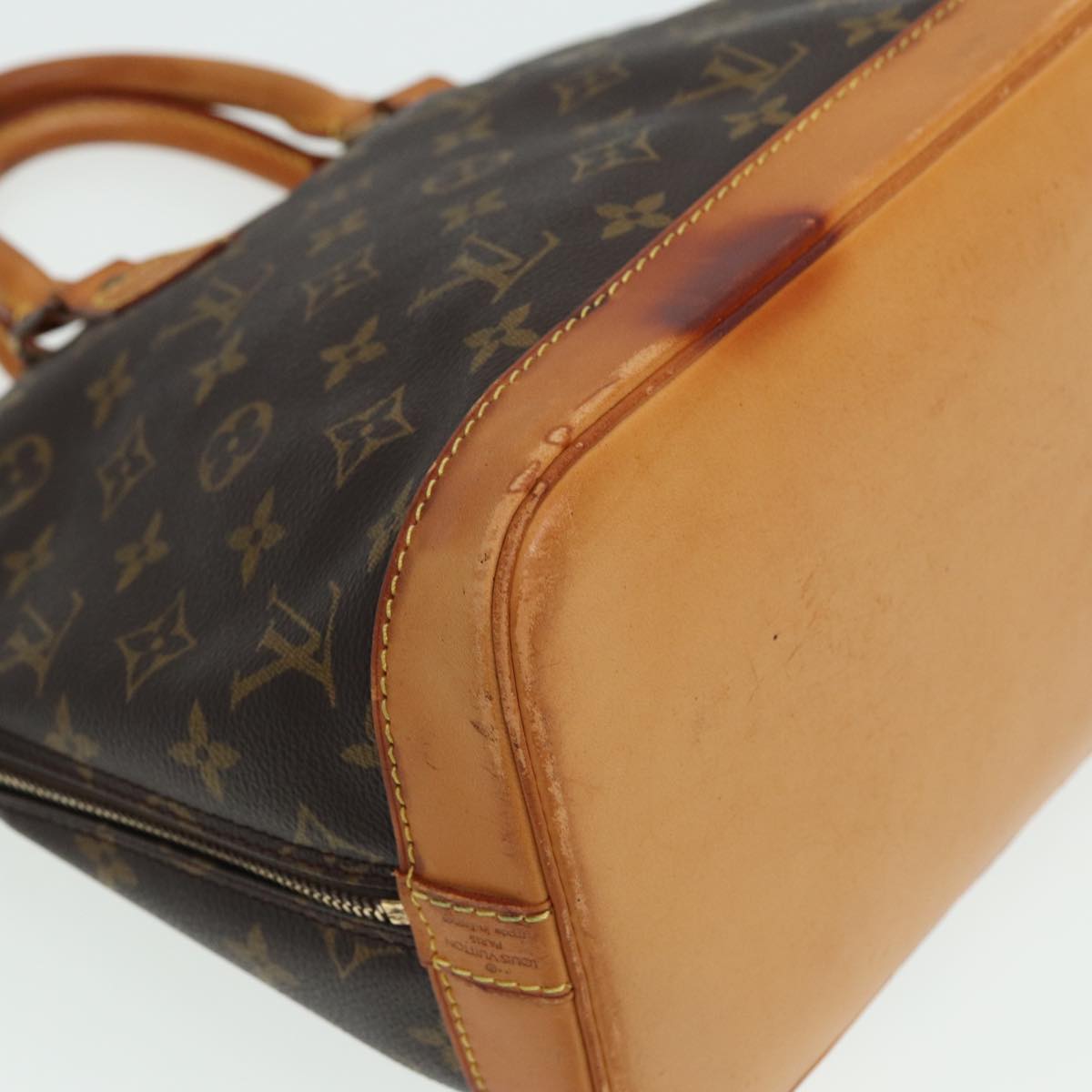 LOUIS VUITTON Monogram Alma Hand Bag M51130 LV Auth 81300