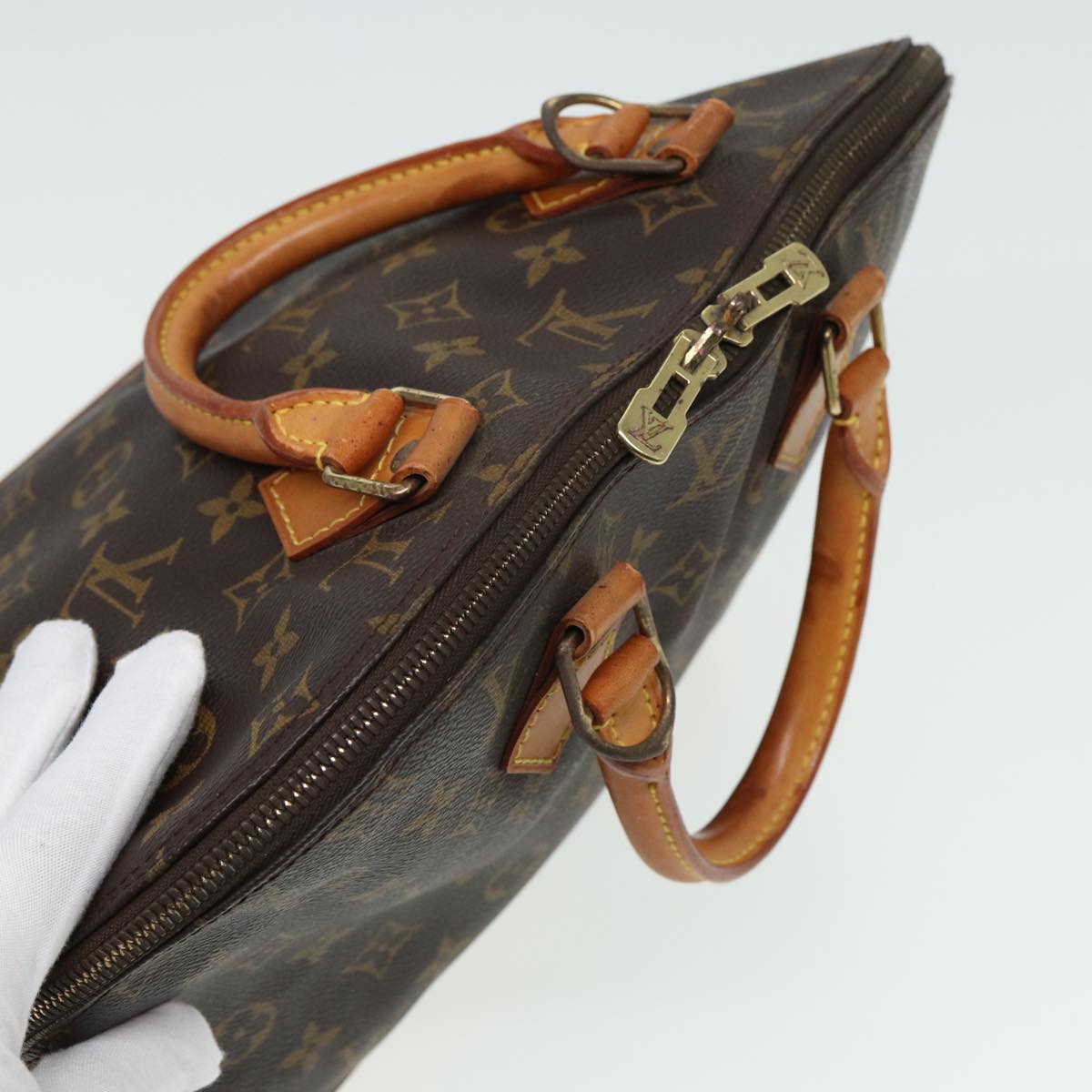 LOUIS VUITTON Monogram Alma Hand Bag M51130 LV Auth 81300