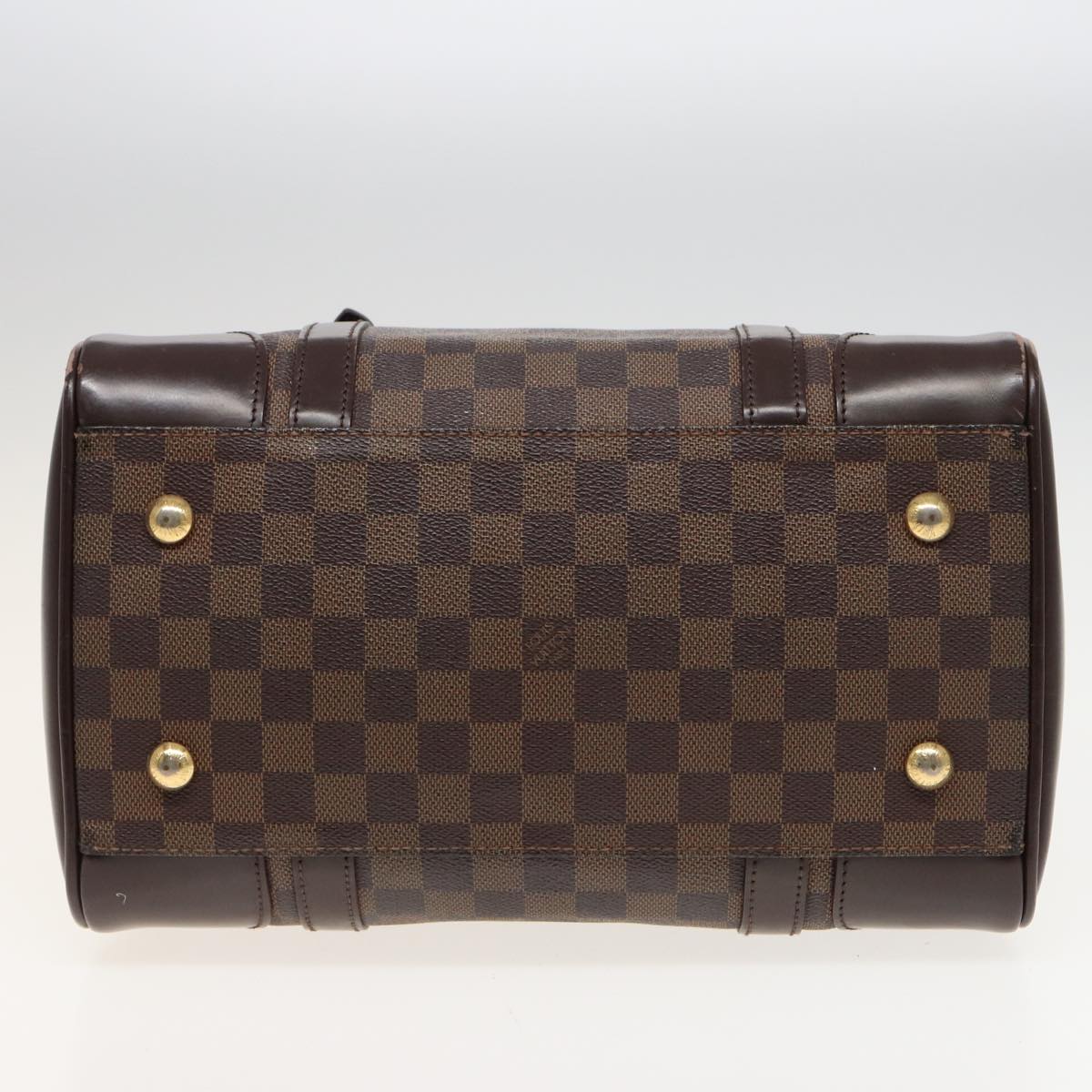 LOUIS VUITTON Damier Ebene Berkeley Hand Bag N52000 LV Auth 81302