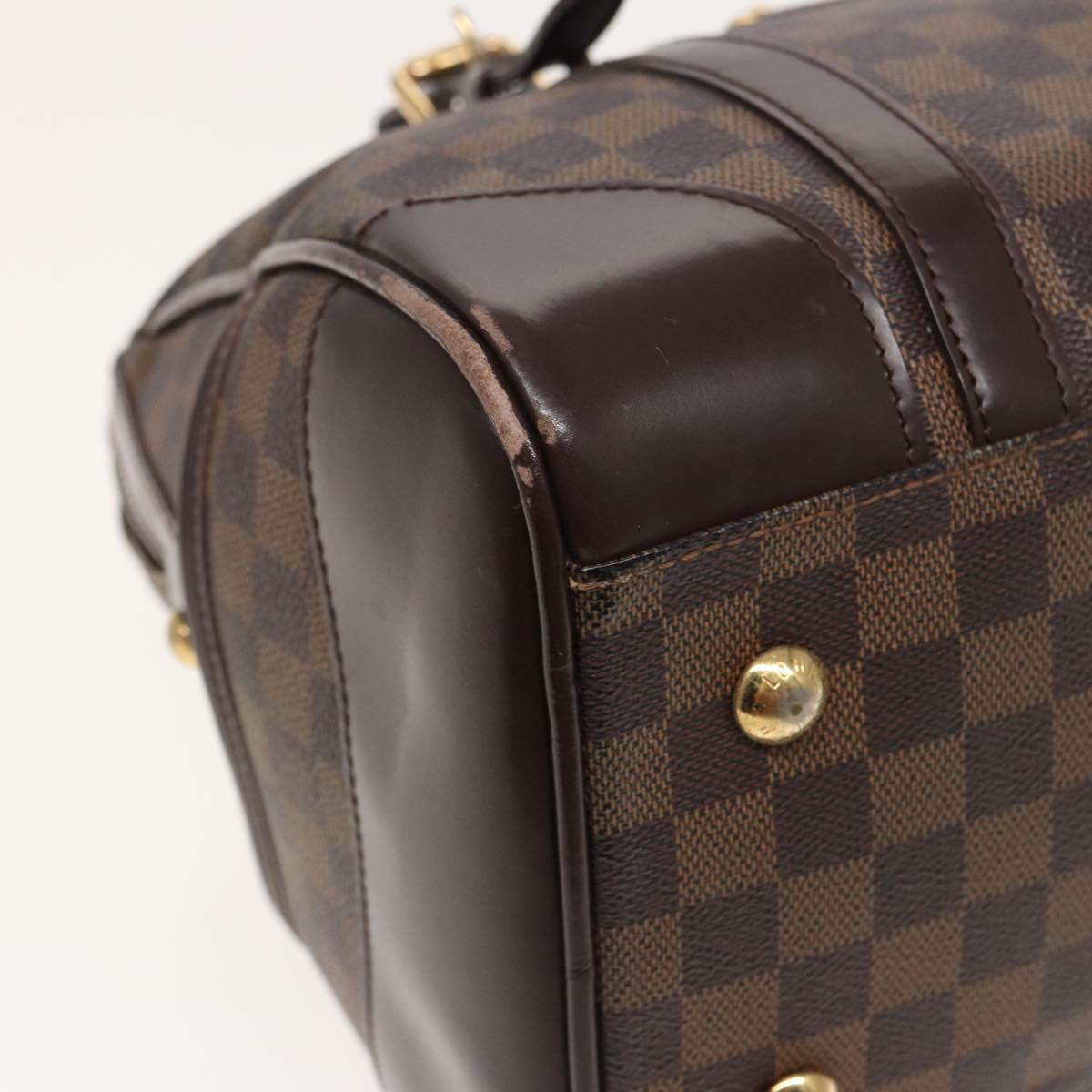 LOUIS VUITTON Damier Ebene Berkeley Hand Bag N52000 LV Auth 81302