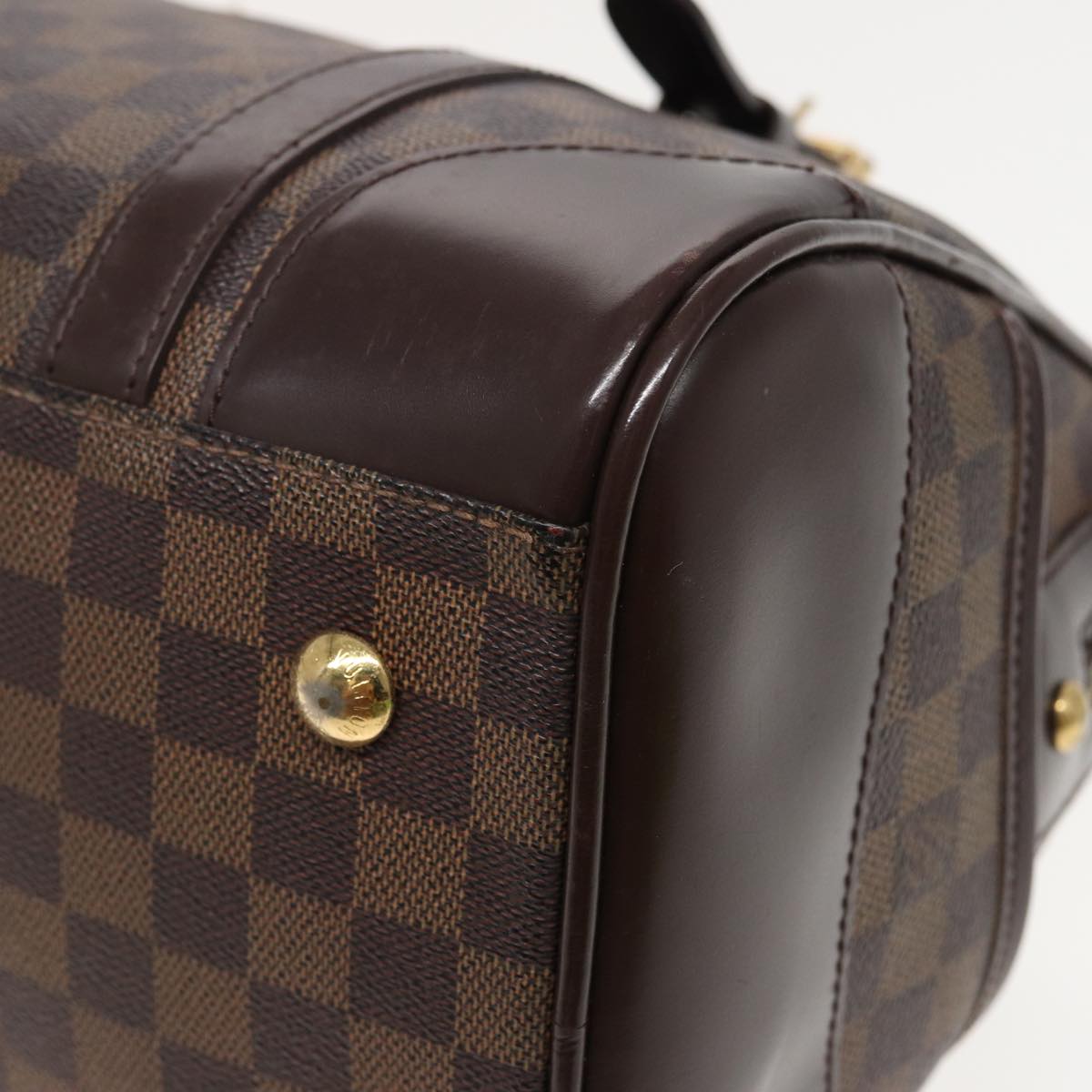 LOUIS VUITTON Damier Ebene Berkeley Hand Bag N52000 LV Auth 81302